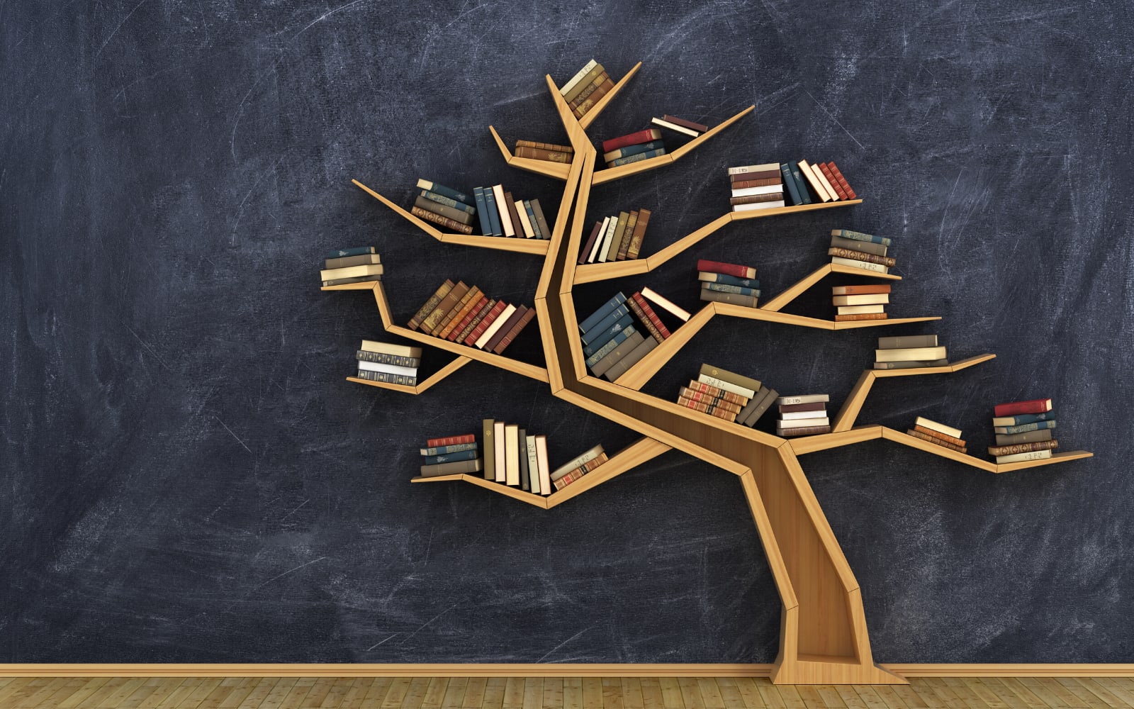 Tree with books shown to illustrate the scientific evidence whether you should learn two languages at once.